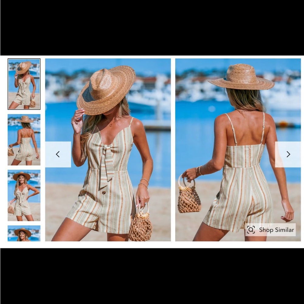 Sleeveless romper